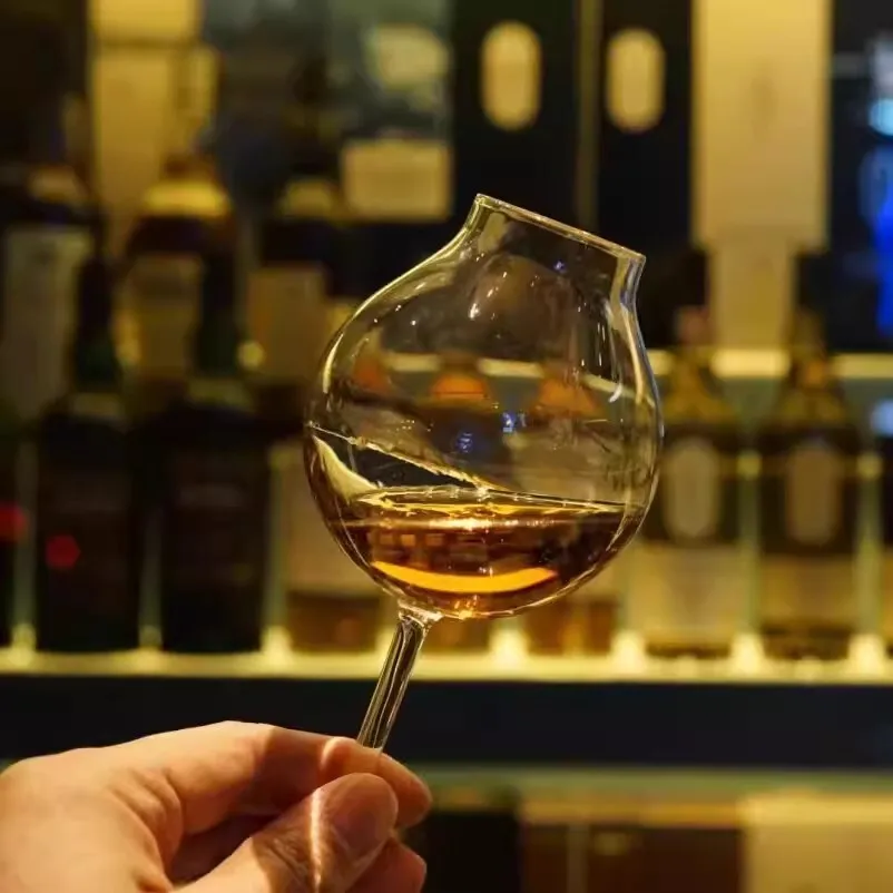 Super Niche Professional Blender Whiskey Glass For Bartender Wine Taster Crystal Octomore XO Brandy Liqueur Whisky Goblet Cup