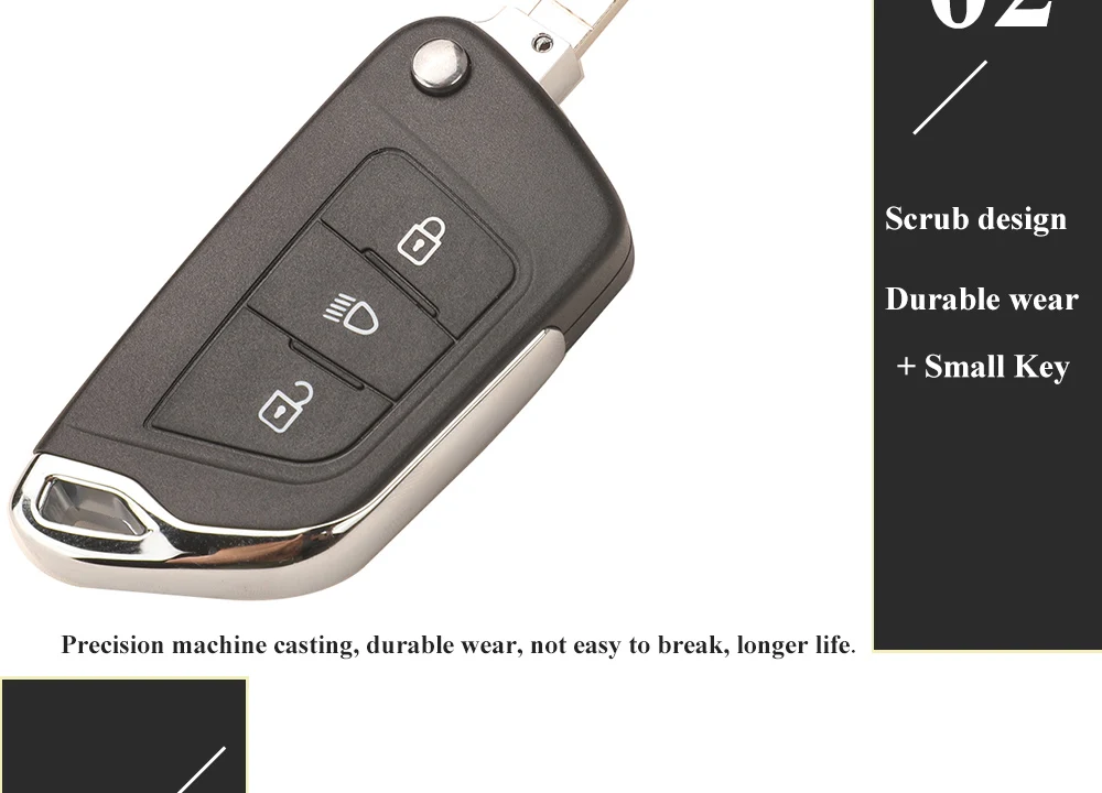 Jingyuqin Für Peugeot 107 207 307 407 306 308 408 508 3008 4008 Partner CE0523 CE0536 Modifizierte Filp Remote Auto Schlüssel Shell Fall – Detail 8