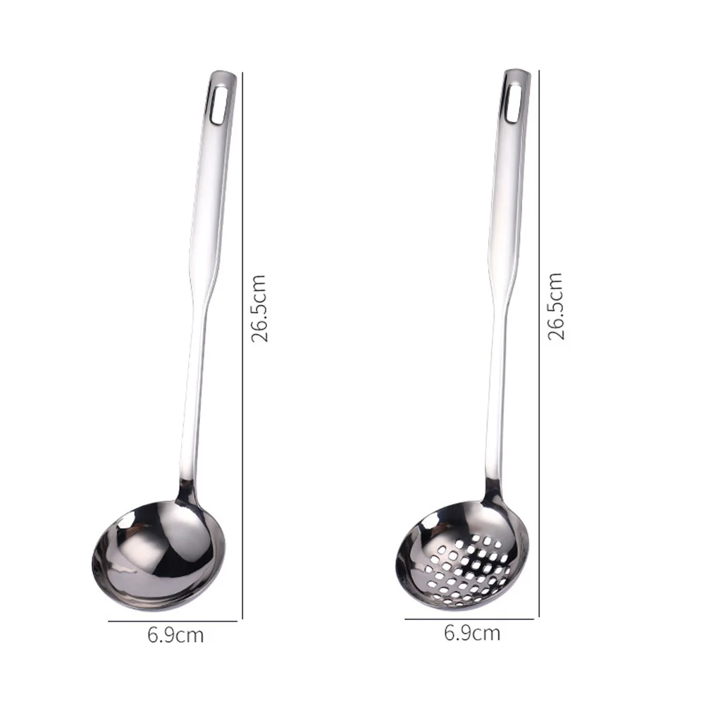 2 Pcs Mestoli Stainless Steel Ladle Pot Small Special Kitchen Utensils Soup Spoon Ladles