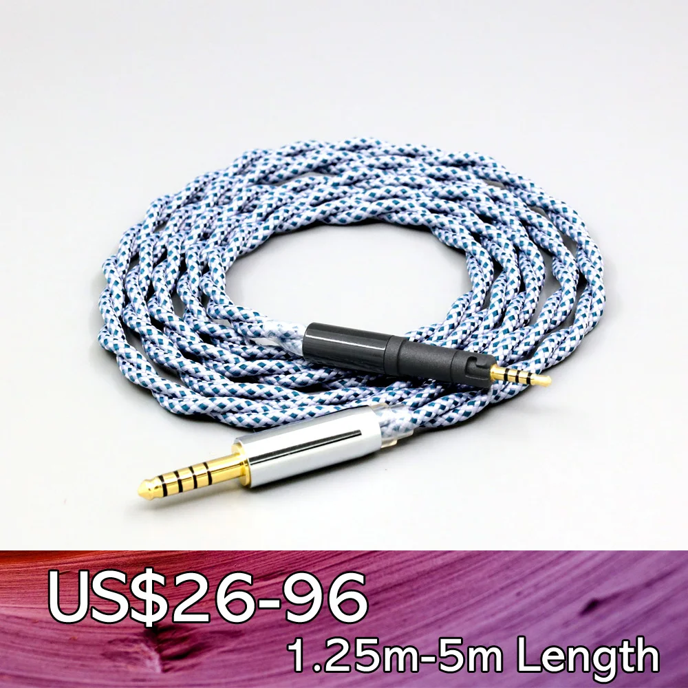 

99% Pure Silver Mix Graphene OCC Shielding Earphone Cable For Sennheiser HD599 HD569 HD 560S HD559 hd560s LN008669