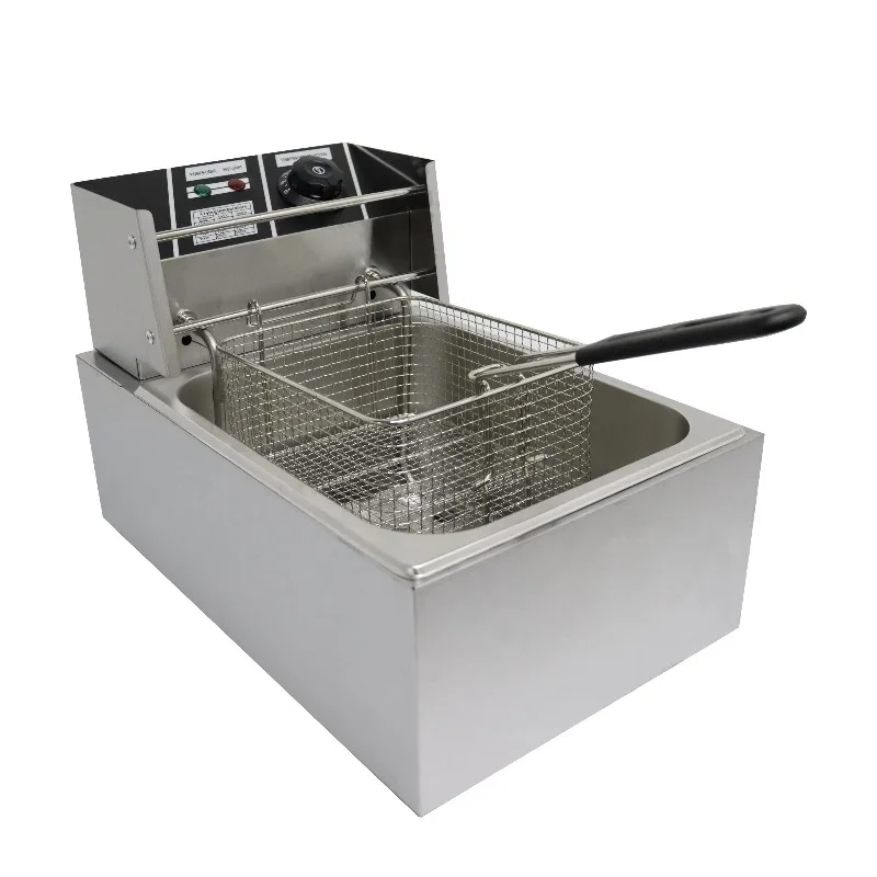 Commercial Stainless Steel Electric Deep Fryer Spiral Potato Chicken Fryer Home Restaurant Snack Shops Electric New