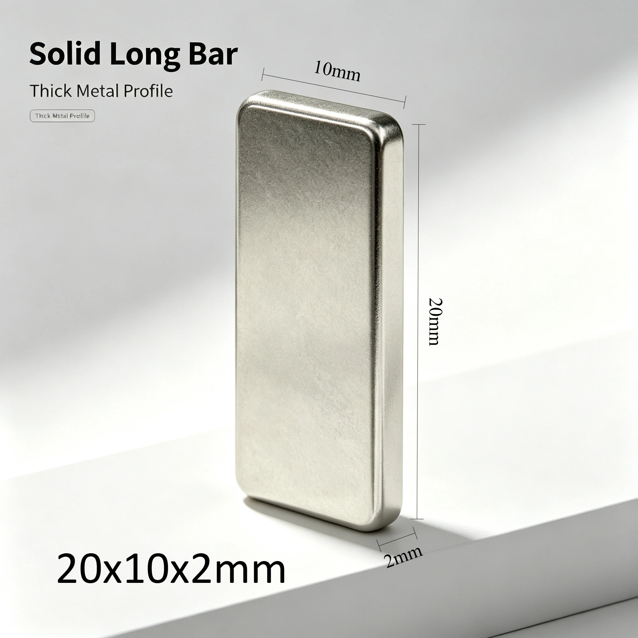 20x10x2mm Rectangular Neodymium Magnet Rare Earth Permanent Block Magnet for Industrial DIY Handcraft 20*10*2 mm Magnetic Magnet