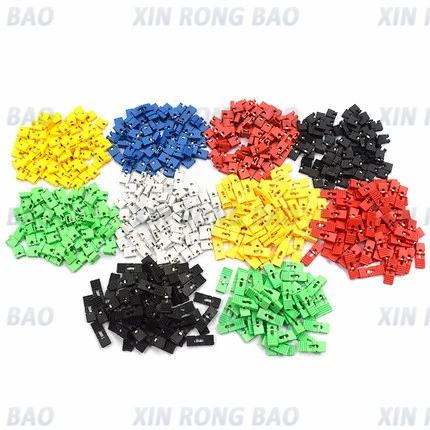 100PCS Pitch 2.54mm Pin Header jumper shorted cap & Headers & Wire Housings Black yellow white green red blue For Arduino