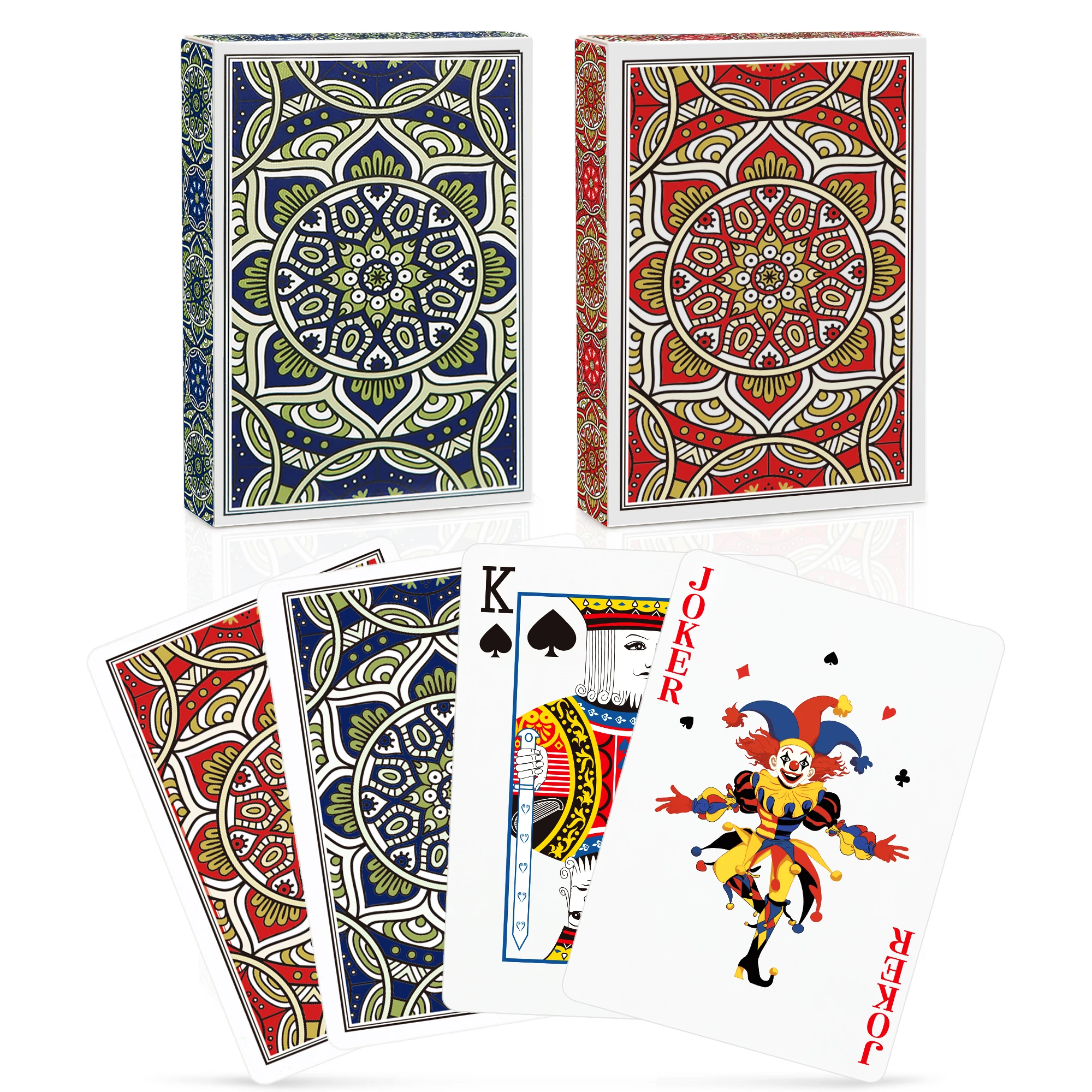 2Pack Professional Standard Poker Cards for Adults - Easy-Shuffle Smooth Deck, Boxed Card Game for Blackjack, Hold'em, Card Game