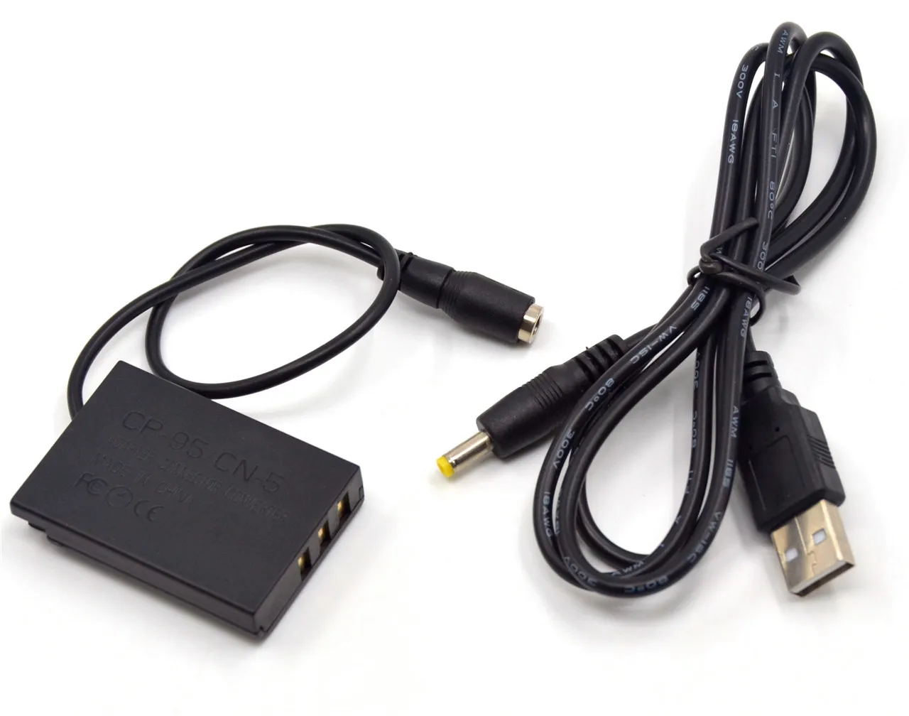 USB Cable + NP 95 Dummy Battery CP-95 Power Adapter Supply for Fujifilm F30 F31FD X100 X-S1 Real 3D W1 X70 X100T