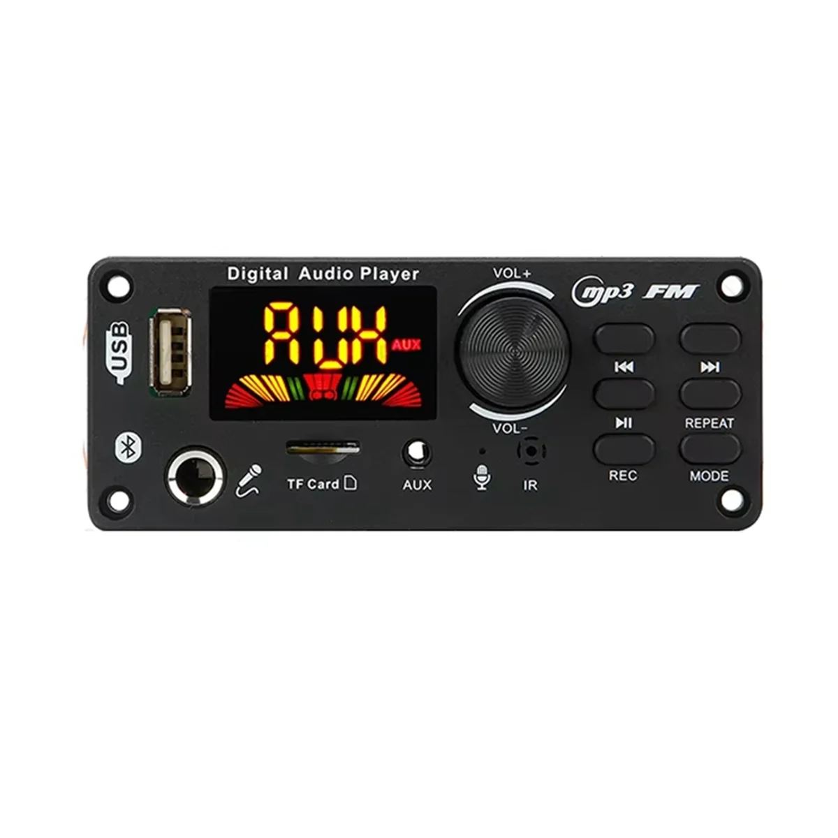 6 واط مكبر للصوت بلوتوث 5.0 MP3/WAV/FLAC فك مجلس تيار مستمر 12 فولت مرحبا فاي نظام صوت السيارة مع USB/TF/FM وتسجيل المكالمات