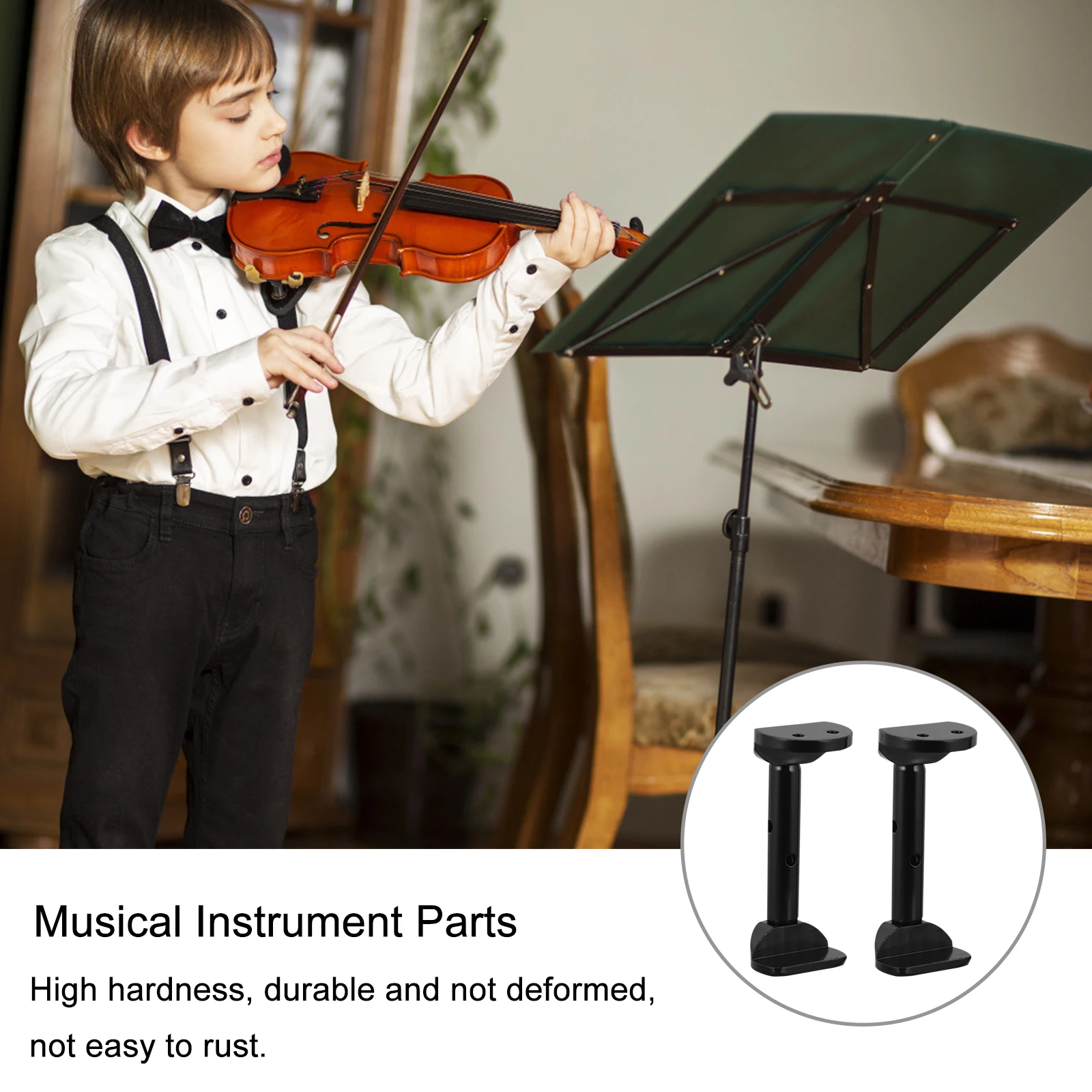 

Chinrest Steel 4 4 Section Durable Musical Musical Instrument Parts Violin Accessories Instrument Parts Violin Part Accessories