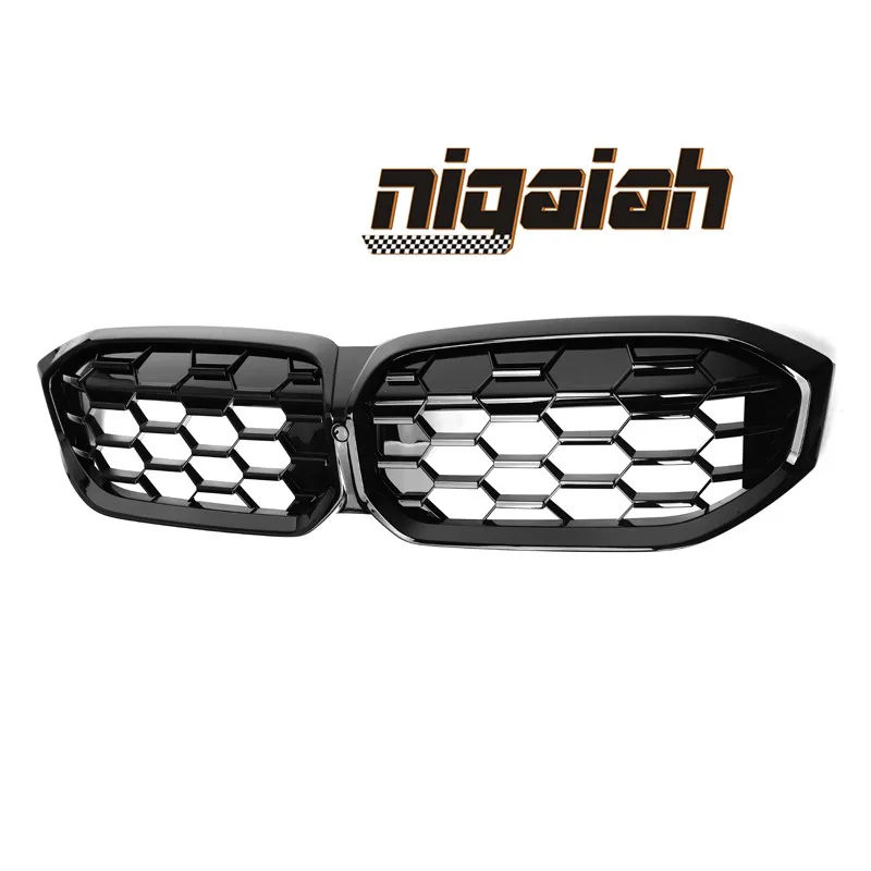 Car Front Grille Front Kidney Grill LCI  For BMW 3 Series G20 G21 2022 Up Carbon Fiber Grille