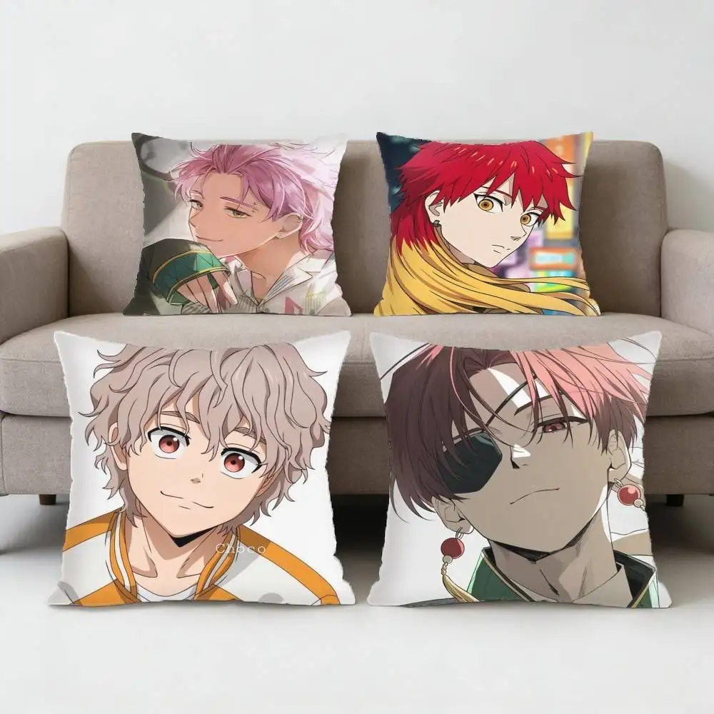 Anime WIND BREAKER Pillow Case Sofa Living Room Bedroom Headboard Backrest Cushion Square Cushion Nap Time