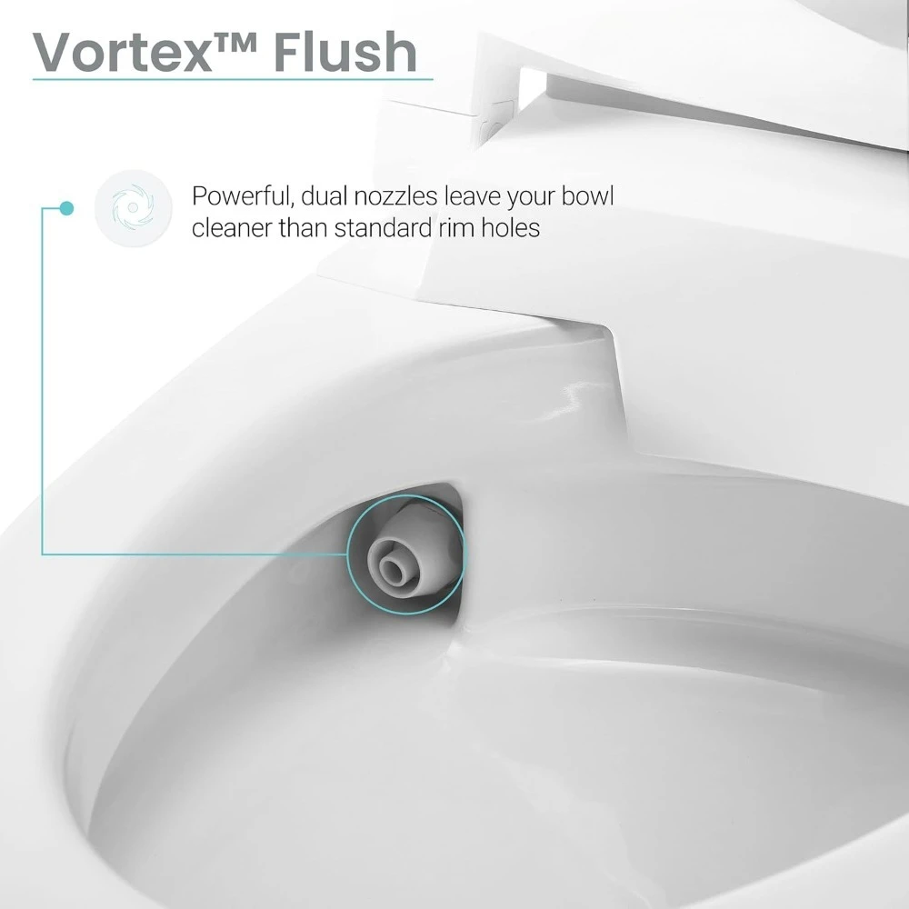 مطعم - مرحاض ذكي، مراحيض بدون خزان عالي الجودة بدون لمس 1.1/1.6 gpf للحمام - شحن مجاني