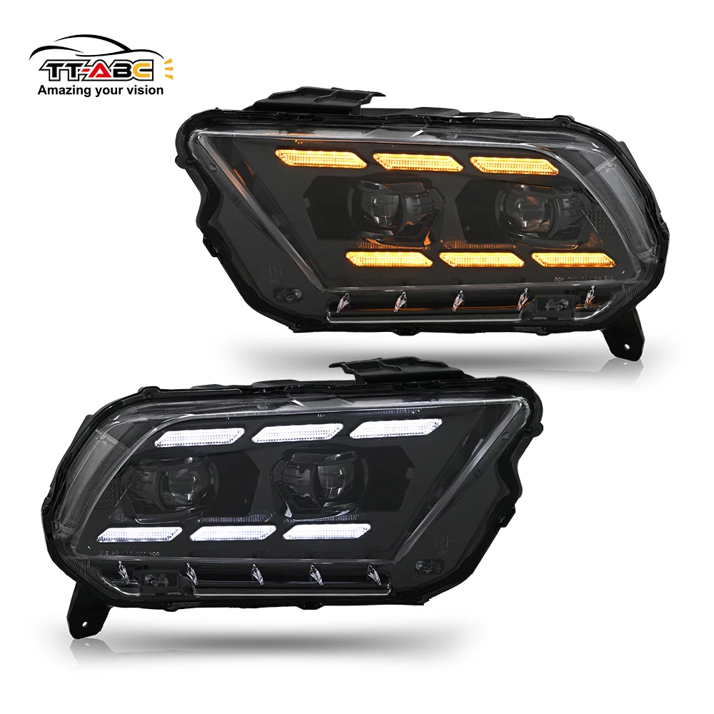 

Ford-A200 Ford-A200 LED Auto Headlights for 2013-2014 for Ford Mustang DRL Daytime Running Lamps Front Car Lamps Hot Accessories