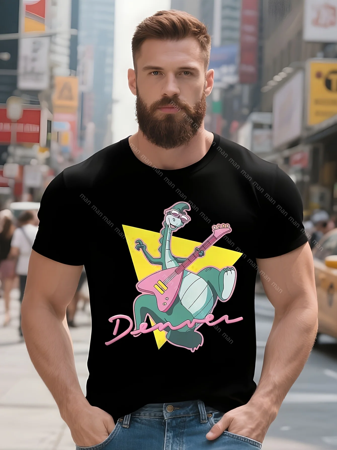 

Denver The Last Dinosaur, Jeremy Cartoons легкий хлопок, который можно стирать и прочный, удобный для повседневного ношения