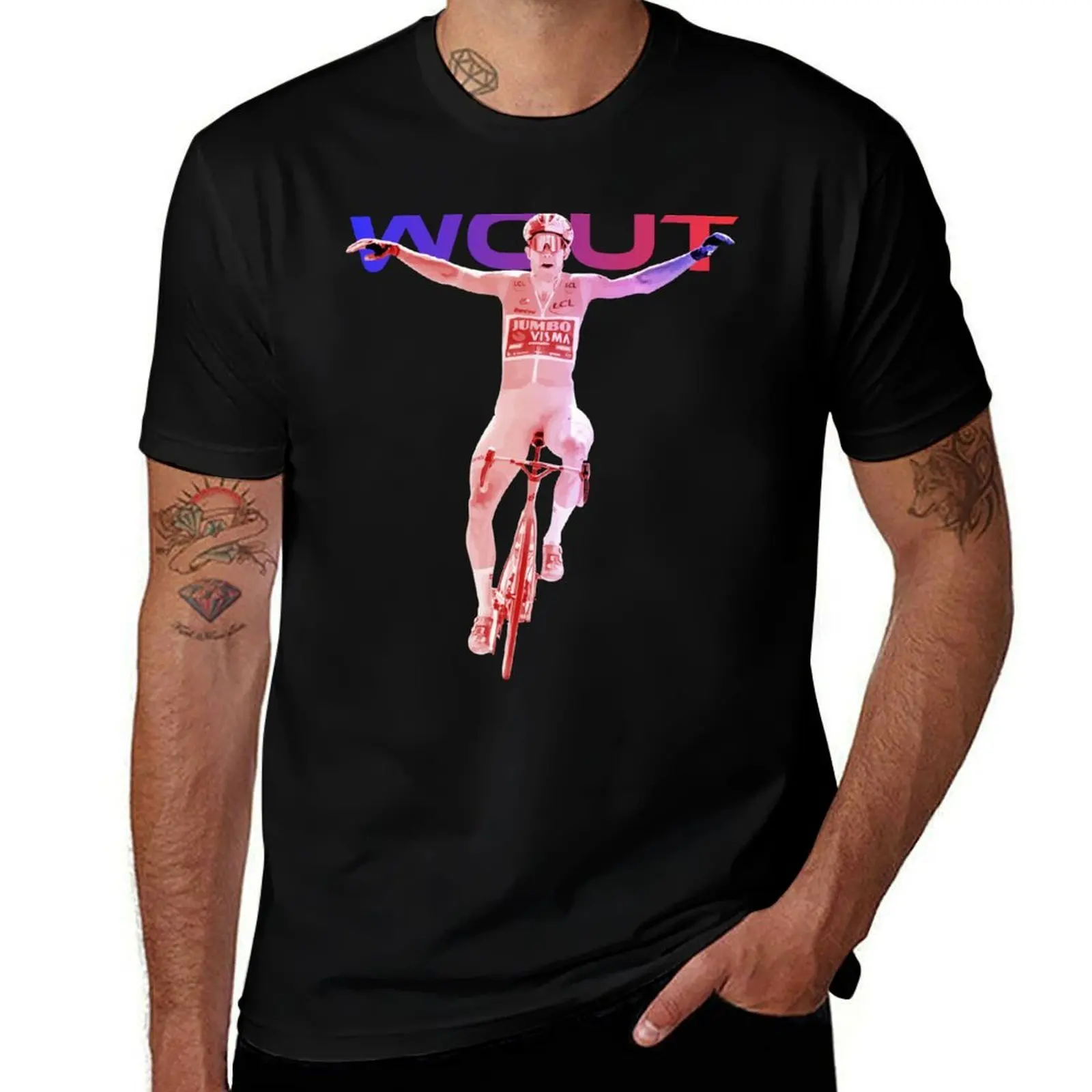 Wout Van Aert T-Shirt Basic Casual Wear Short Sleeve Top T-Shirt