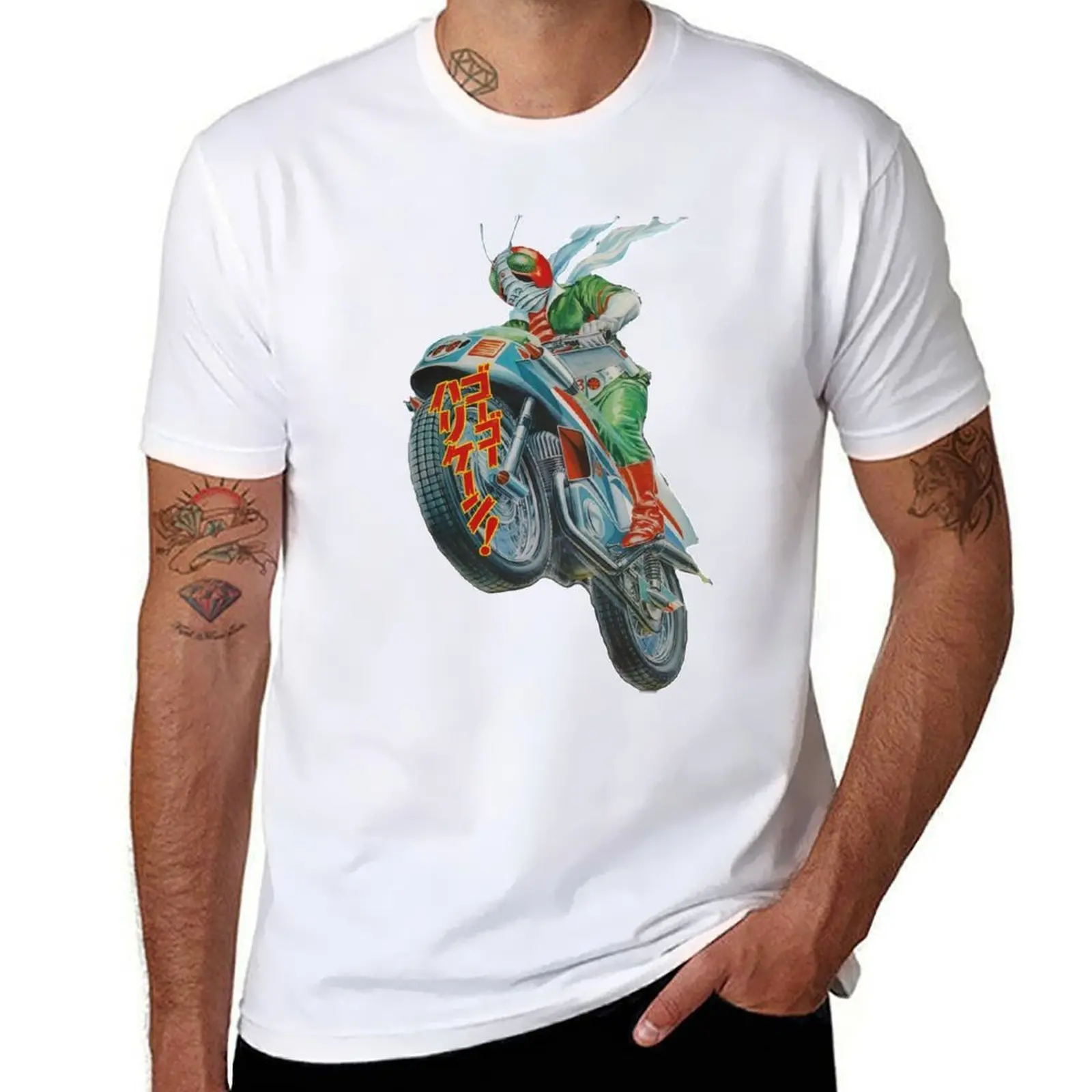

KAMEN RIDER V3 MOTORCYCLE T-Shirt man t shirts for men casual t shirts designer T-Shirt