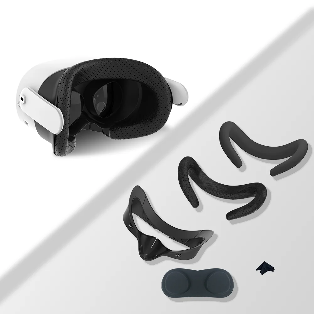 

Набор чехлов для глаз, для декорации 3D VR, губчатая подкладка для подушек, защитный чехол для глаз для Quest 3S VR, стекло