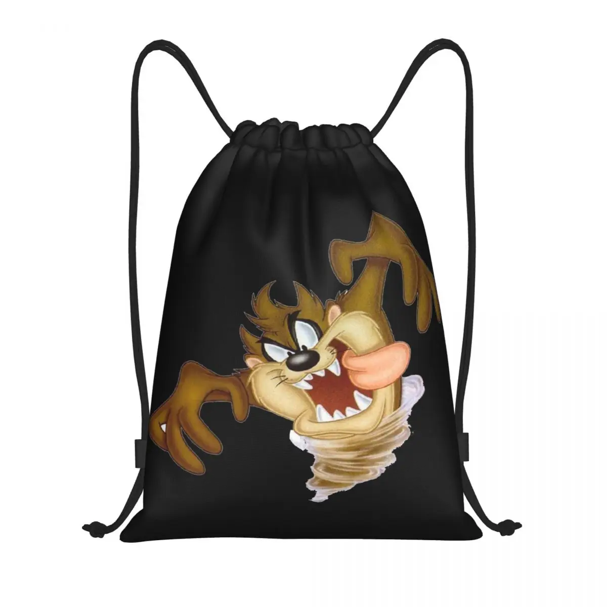 

Рюкзак на шнурке с тасманским дьяволом на заказ, сумки для женщин и мужчин, легкий рюкзак с рисунком таз, комиксов, спортивный рюкзак для спортзала, мешки для путешествий