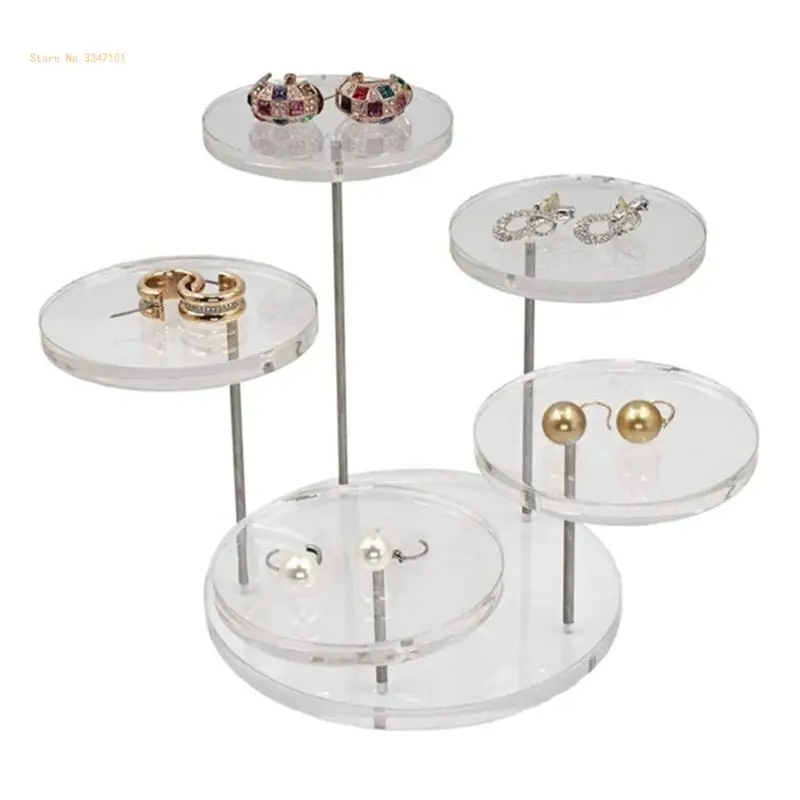 Versatile Acrylic Display Shelf Professional Acrylic Jewelry Storage Holder Portable Accessories Storage Rack Dropship