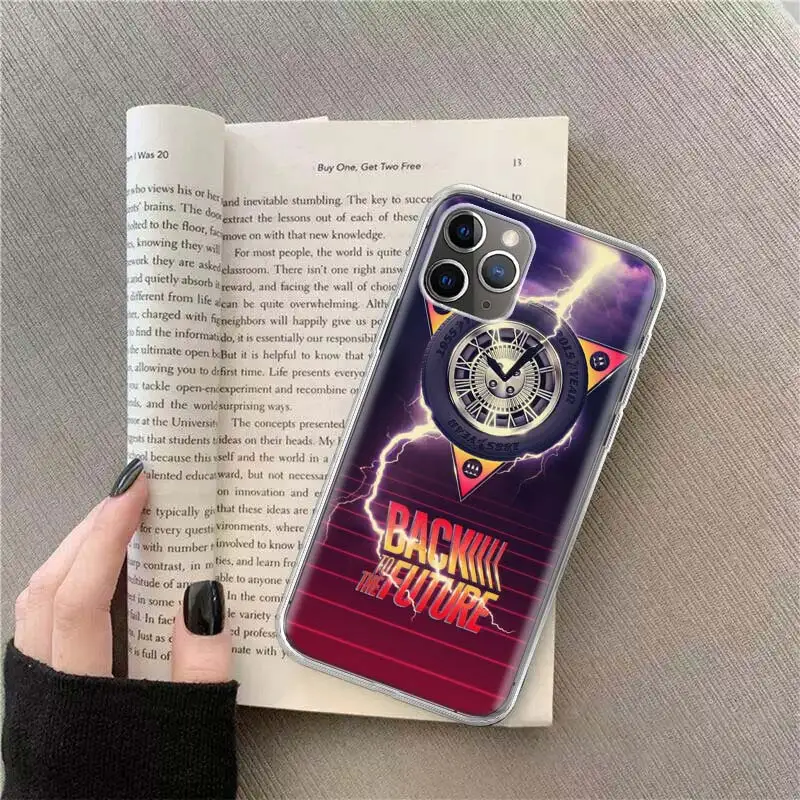 Back To The Future License Phone For Apple Iphone 12 13 Mini 15 Pro Max 11 Pro 14 Plus 16 Pro Max 16E Case Shell Cover Clear TP