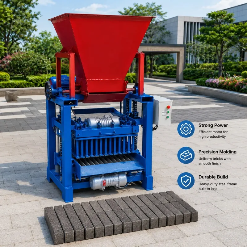 Picture 3: Block Making Machine Cement Brick Machine for Local Construction for Customized Cement Mold Hot Sale Hopper Feeding