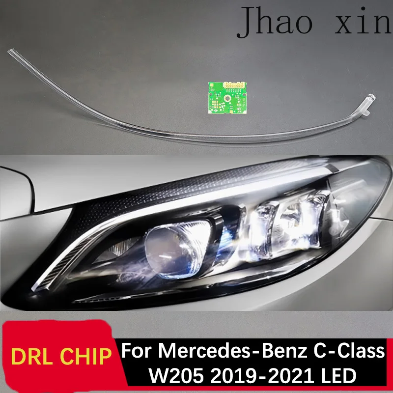 

DRL Lamp for Mercedes-Benz C-Class W205 19-2021 LED Car Daytime Lights DRL CHIP Tube Angel Eye Circuit Board White Light Ballast