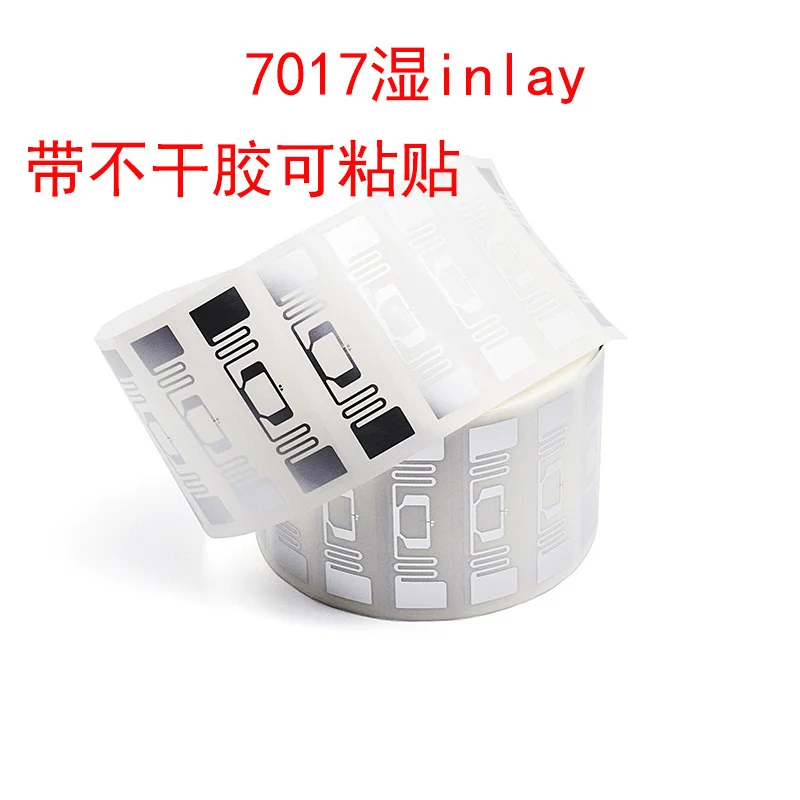 Customized. RFID Electronic Thx Chip Chip Ultra-High Frequency 7017 Wet Inlay Adhesive Electronic Label