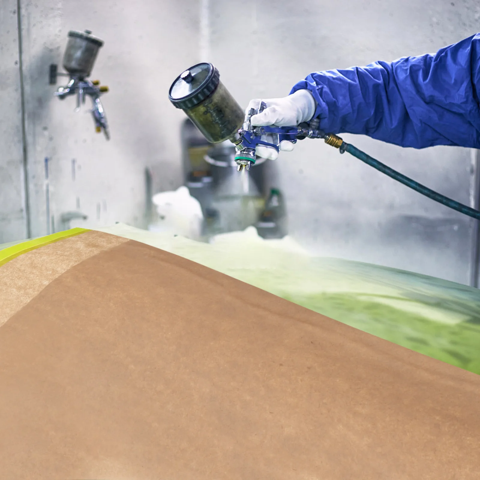 

3 Rolls Paint Masking Paper Roll Heavy Duty Tear Resistant for DIY Crafts Automotive Home Improvement Masking Film for Surfaces