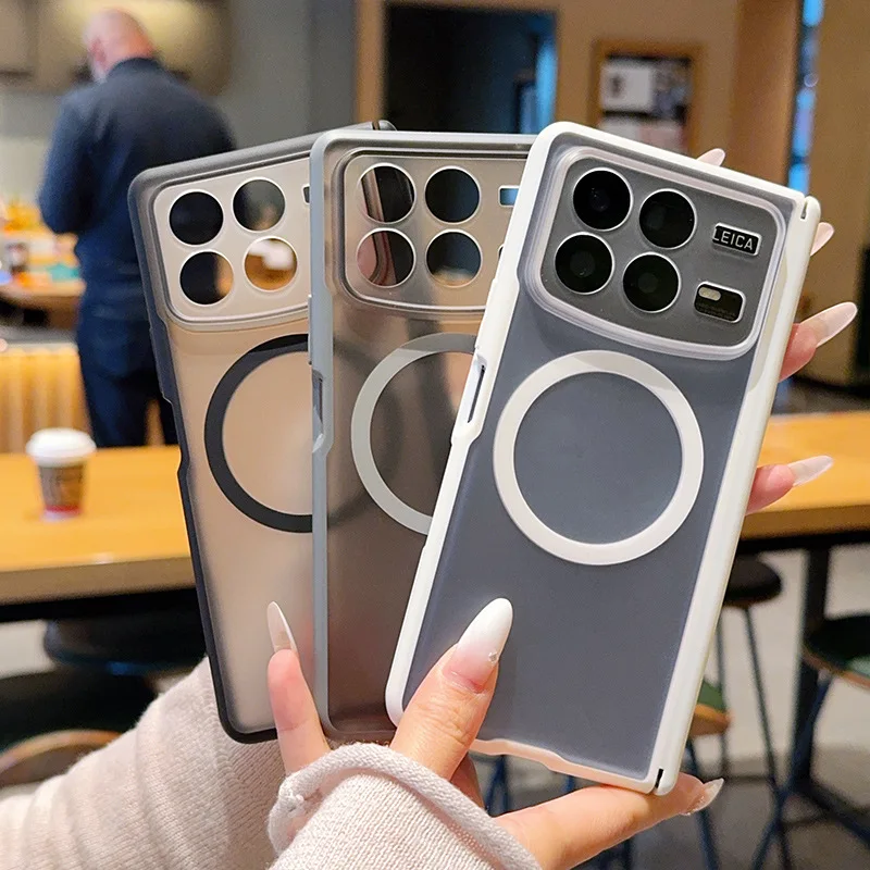 

Fashion Solid Color Frosted Hard Phone Case for Xiaomi Mix Fold 4 with Support Magnetic Charging