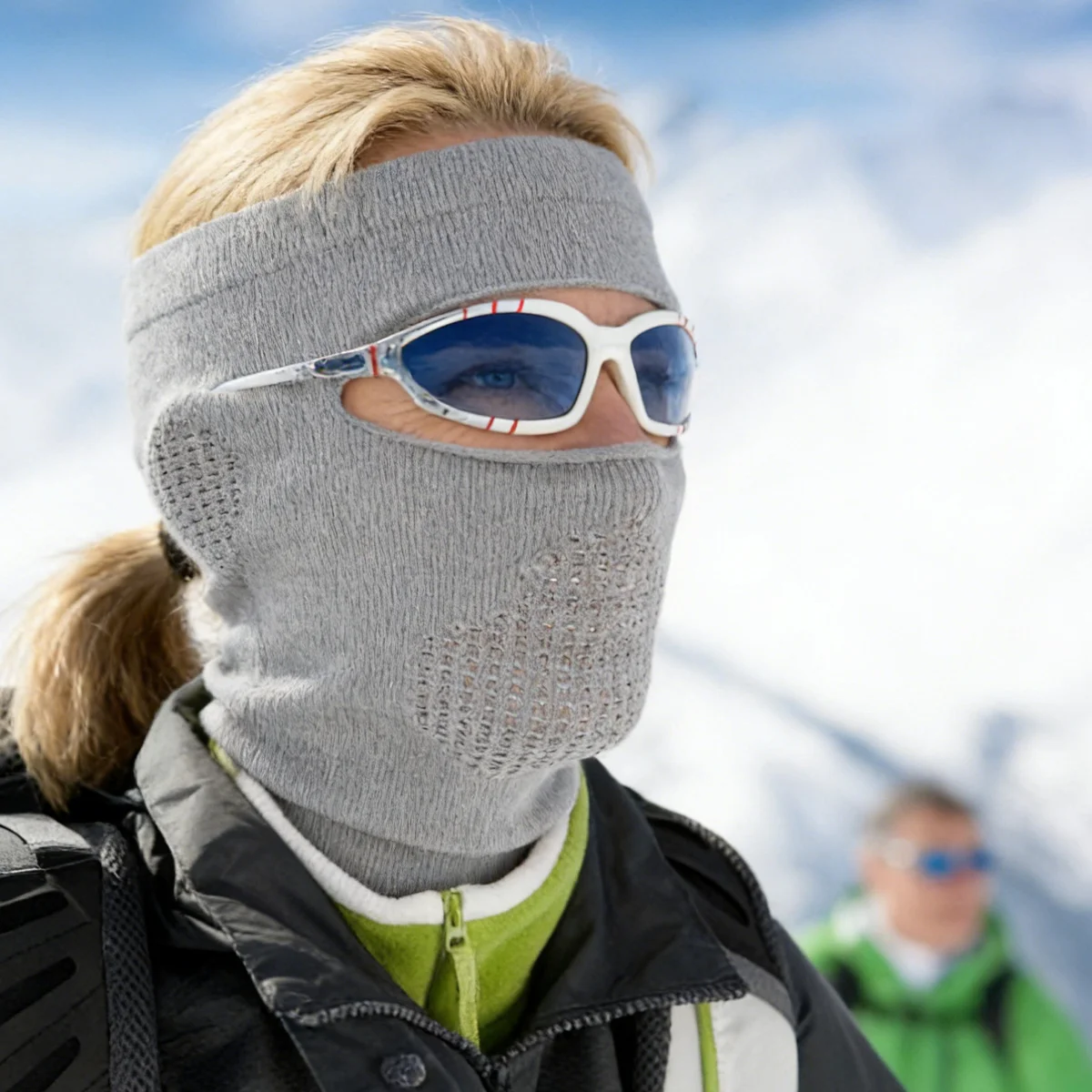 1 Stück/2 Stück Winddichte, warme Reitmaske, offener Halsbereich, Nackenschutz, warme Gesichtsmaske, einfarbig, atmungsaktiv, Fahrrad-Gesichtsmaske, Reitmaske