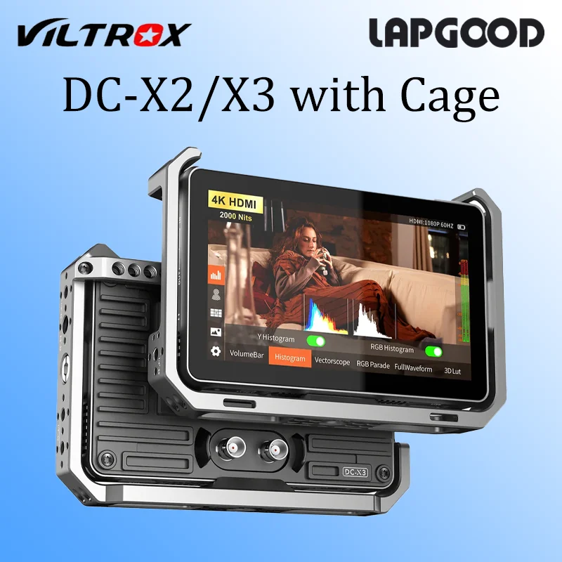 

Портативный монитор Viltrox DC-X2/DC-X3, 6 дюймов, 2000 нит, 4K, сенсорный экран, профессиональный фото- и видеомонитор HD FHD для камер
