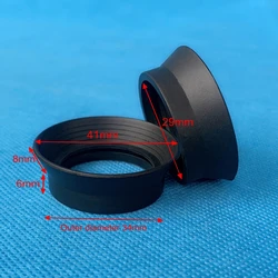 2PC microscopio binoculare telescopio oculare in gomma Cup Eyeshield Eye Guard per 29-36mm Lab Biology XSP telescopio astronomico