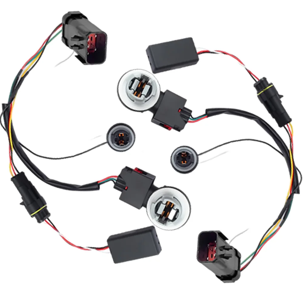 For Dodge RAM 1500 2500 3500 1500 Classic 2Pcs Tail Light Conversion  Wire Harness  55277415AA, 55277414AA, WJ20-0696WH