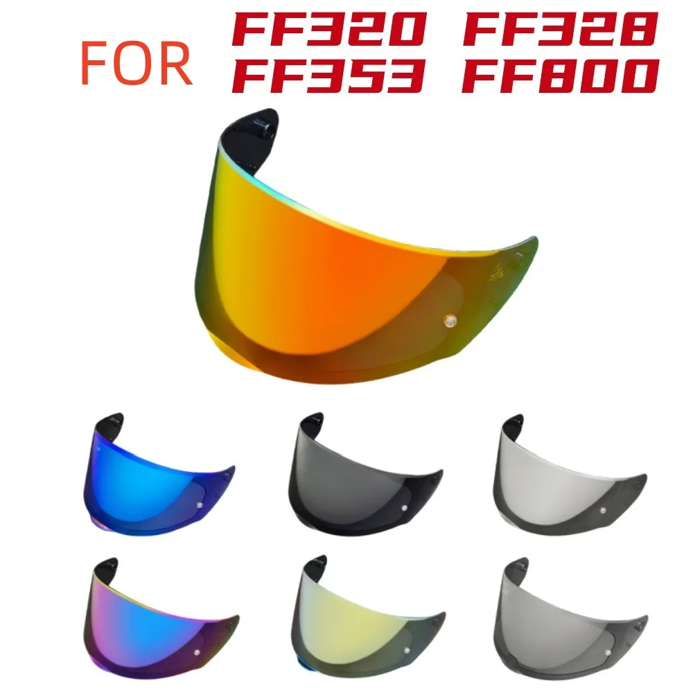 Motorcycle Helmet Visors Replacement Extra Lens Black Iridium Silver for FF320 Stream FF353 Rapid FF328 FF800 Shield Pin