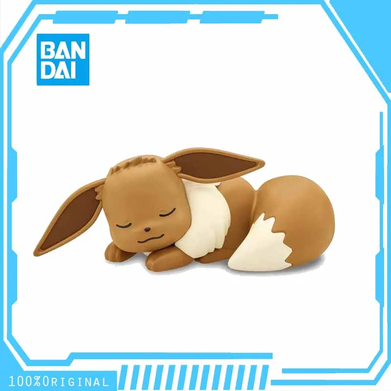 

In Stock BANDAI Original ANIME Pokémon Model Kit Quick Eevee Sleep Assembly Plastic Collectible Model Action Toy Figures Gift