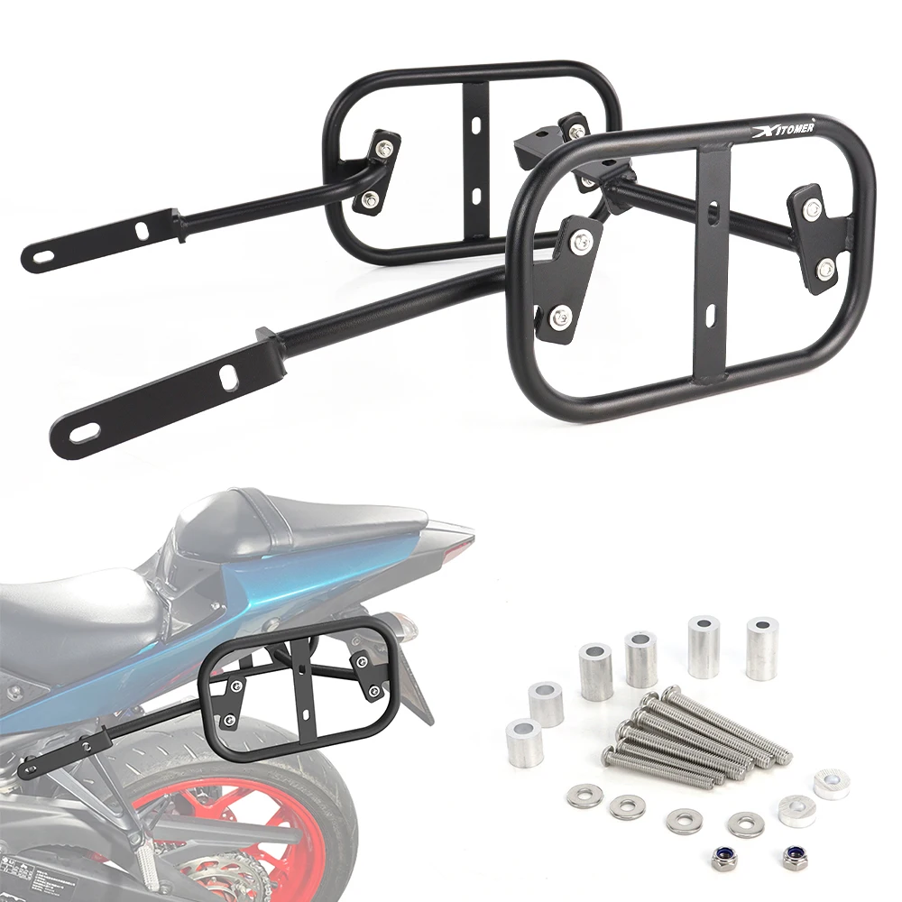 Motorcycle Side Luggage Racks For Yamaha YZF-R3 2015-2026 YZFR3 Saddlebag Support Bars Mount Brackets Pannier Racks Side Carrier