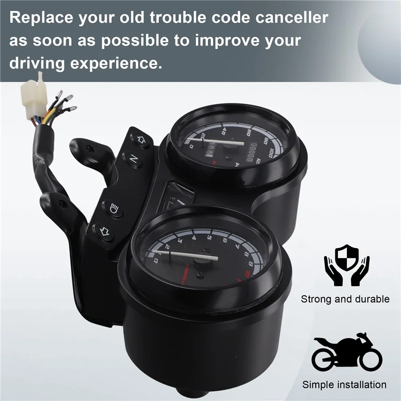 ヤマハybr125用l10aオートバイデジタルゲージ計器デジタルディスプレイスピードメーター