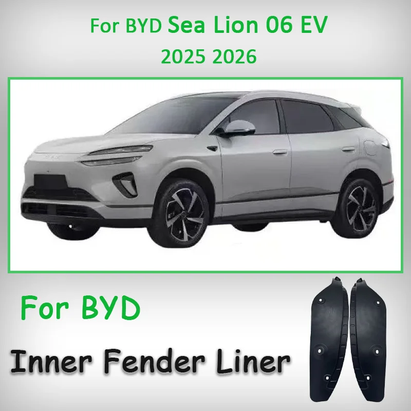 Para BYD Sea Lion 06 EV 2025 2026 guardabarros de coche protectores de barro protección de revestimiento de rueda revestimiento de rueda trasera piezas de guardabarros