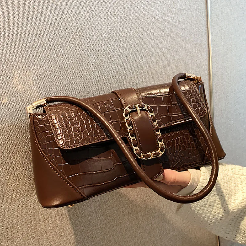 Light Luxury Texture Vintage Underarm Bag Women 2023 New French Style High-Grade Sense Single Shoulder Pack Fashion Chic Handbag