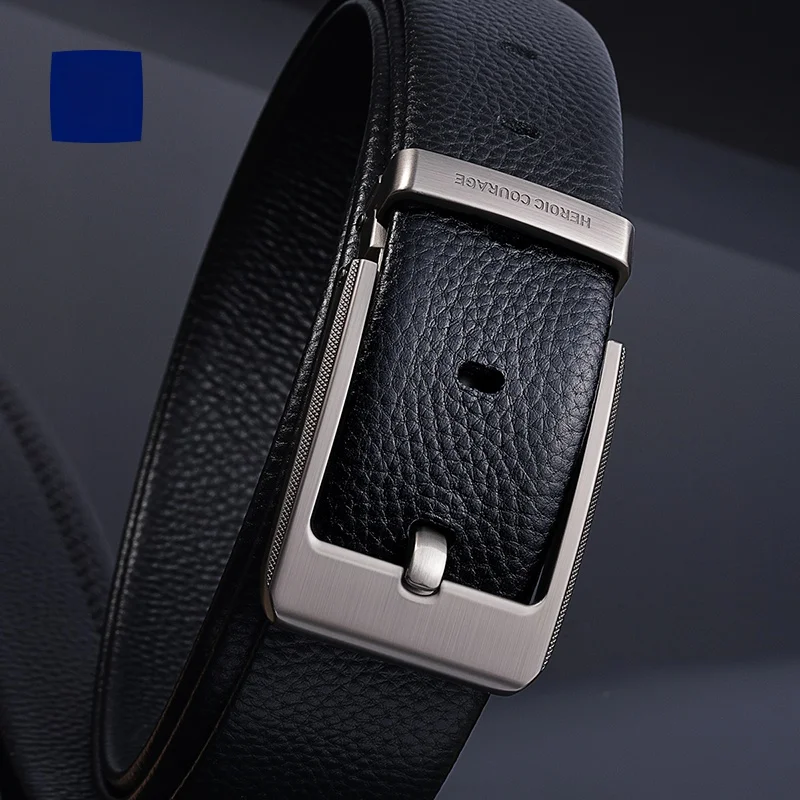 本革ベルト-メンズ-若者向け-ファッション-ビジネススタイル-トップレイヤー牛革ベルト-ニードルバックル-合金素材