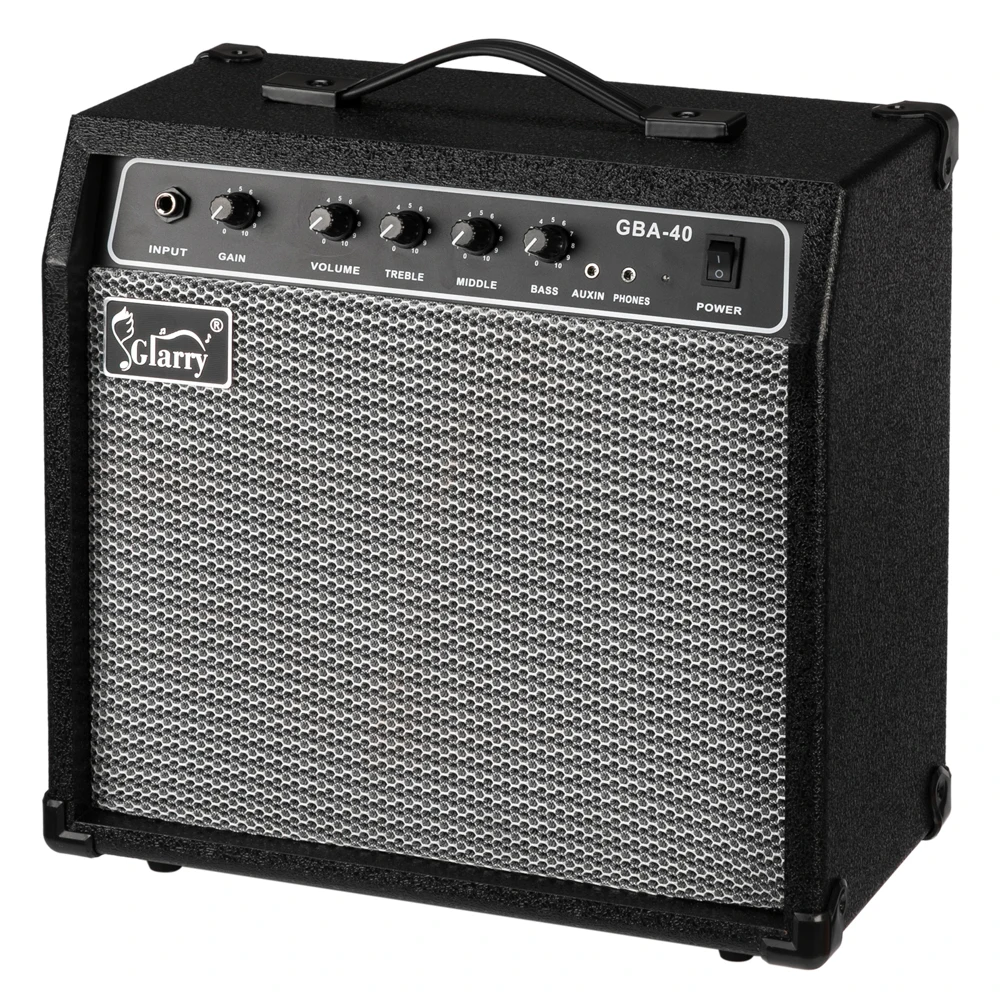 Glarry 40W GBA-40 Electric Bass Amplifier Black