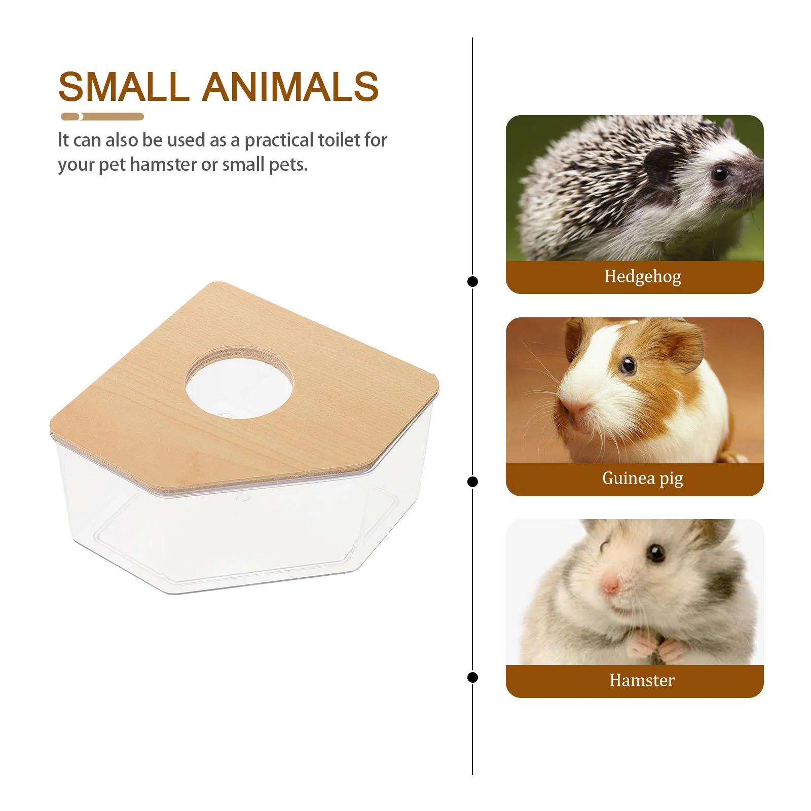 

Hamster Bathtub Reusable Chinchilla Bathtub box Portable Reusable Wear Resistant Transparent Bath Box Chinchilla Bathroom Pet