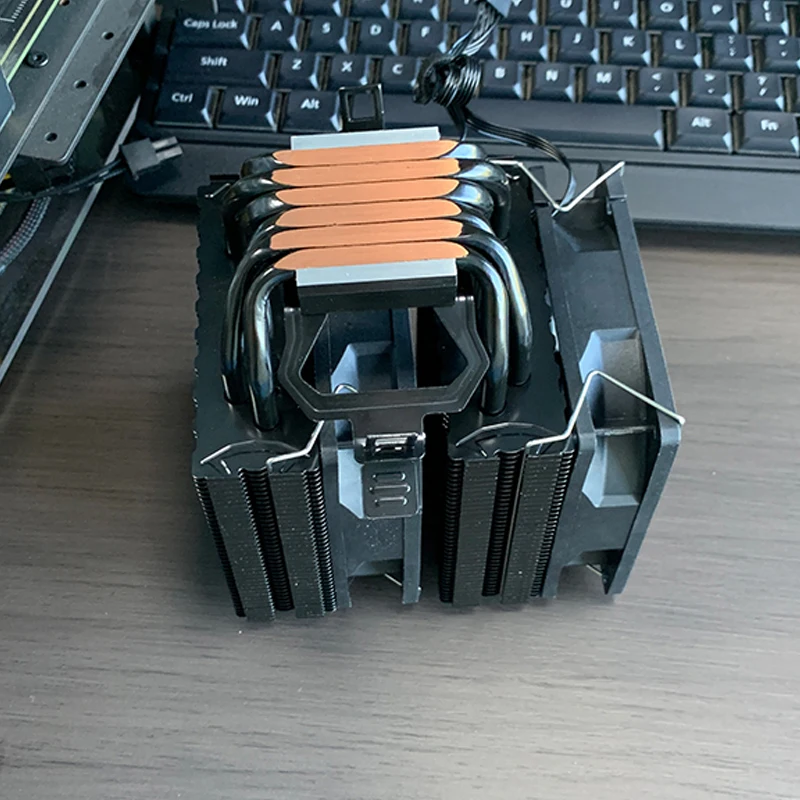CPU Luchtgekoelde Koeler 4PIN PWM 6 Heat Pipe AM4 PC Processor Radiator voor Intel LGA1700 1200 115X2011X99 AMD AM3 AM5 Ventilador