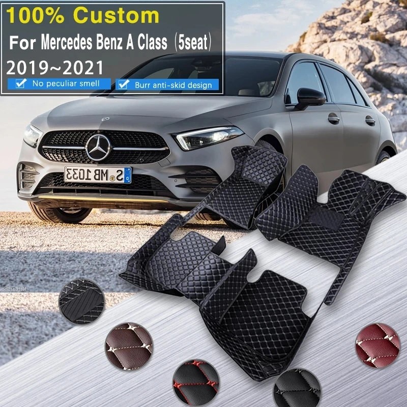 

Car Floor Mats For Mercedes Benz A Class W177 2019~2021 Anti-dirt Pads Carpet Non-slip Dirt-resistant Car Accessories Interior