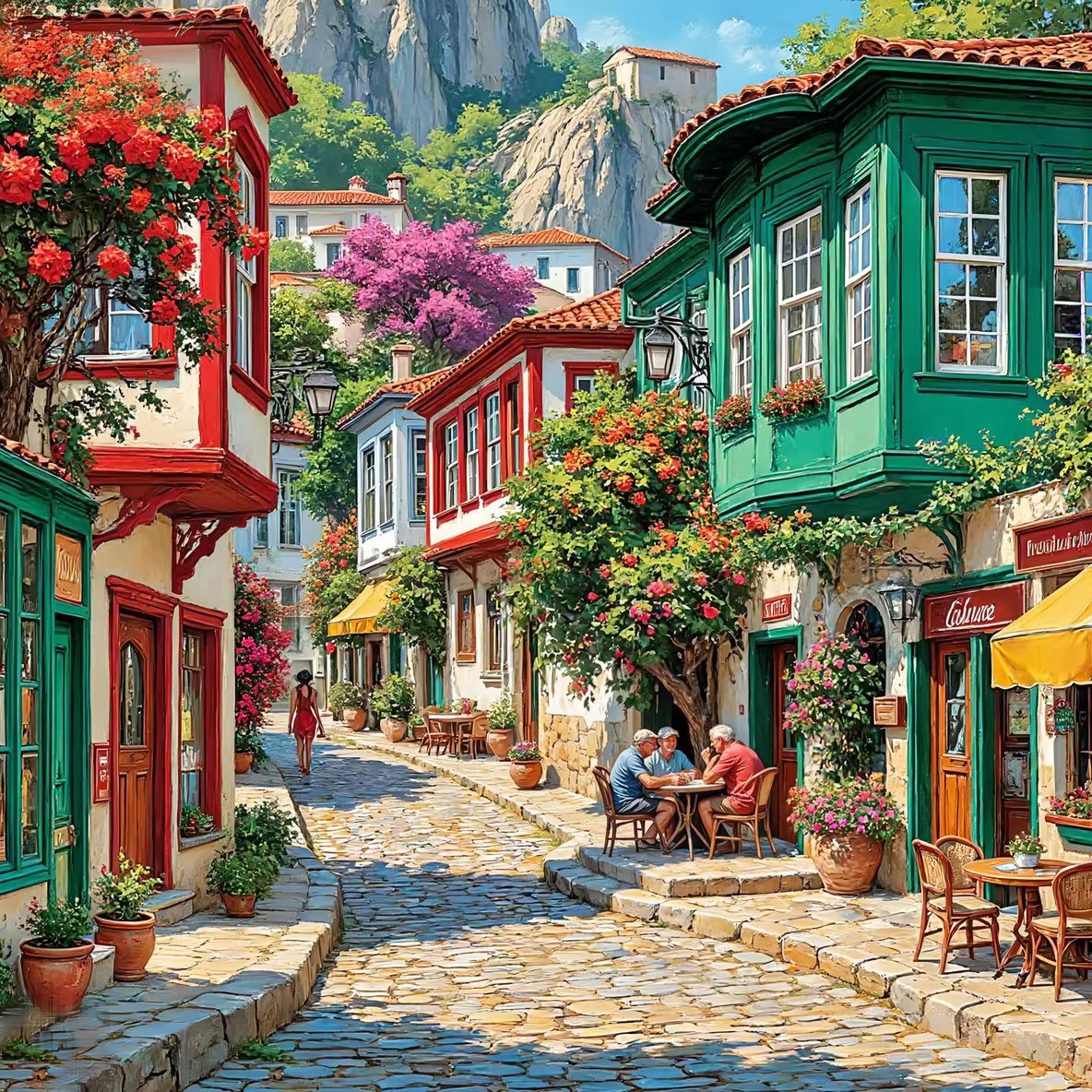 

Пазлы «Городской пейзаж» 500/1024 детали: увлекательная семейная игра для игровой комнаты, спальни, домашнего декора, подарок