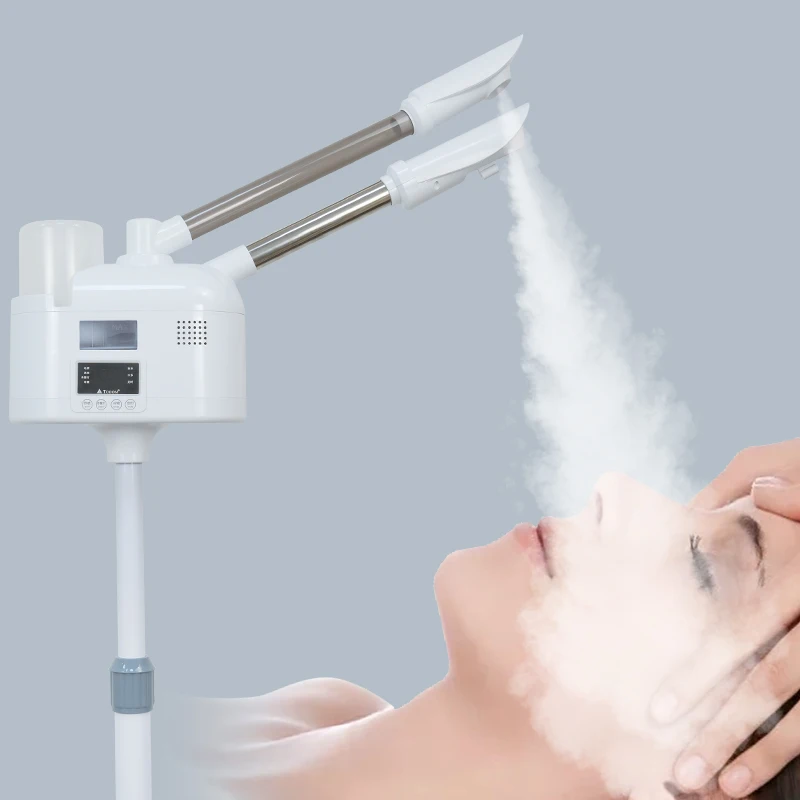 Professional 2-in-1 Hot Cold Facial Mist Ozone Humidifier Facial Moisturising Vaporiser Pore Deep Cleansing Skincare Spa Veya