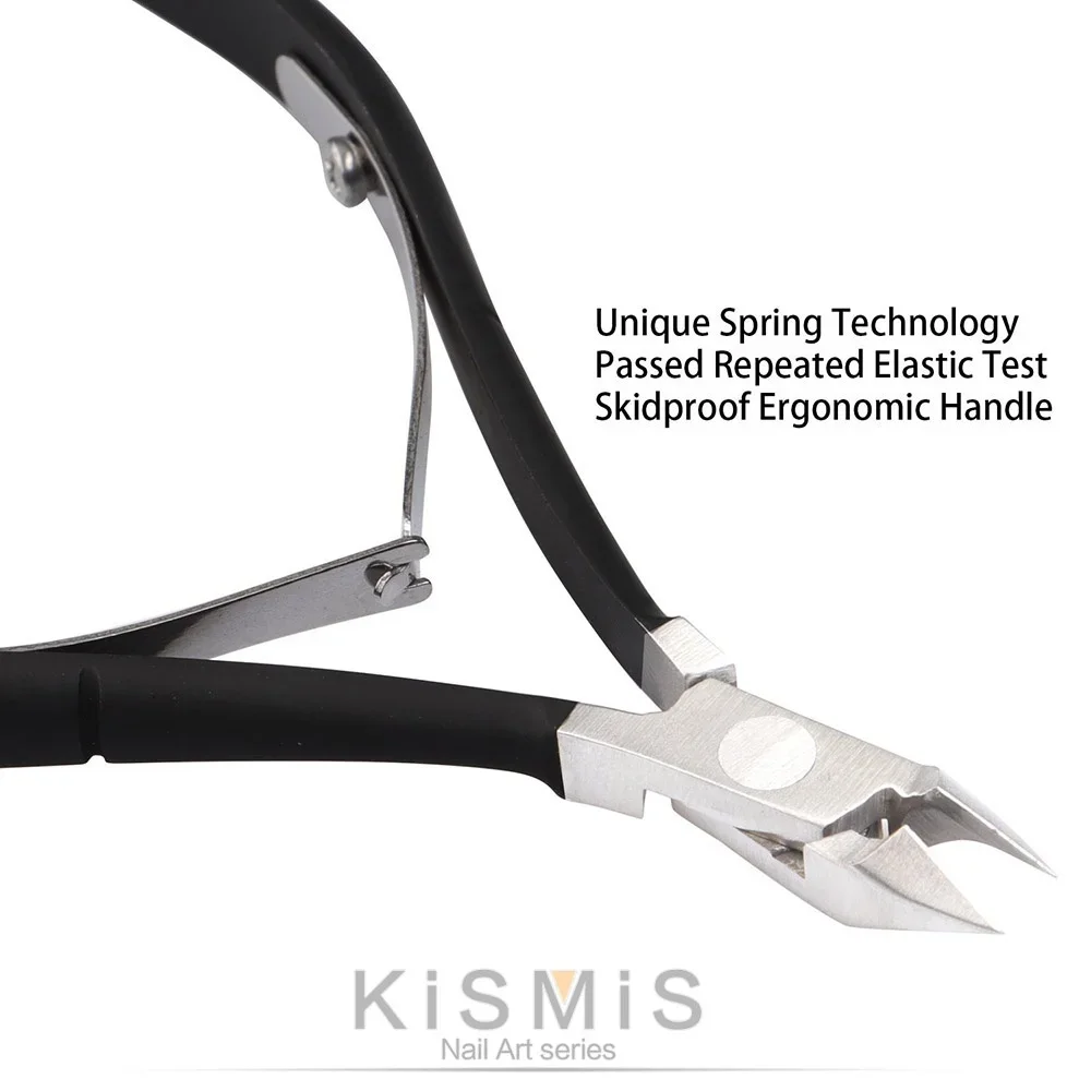 ステンレス製キューティクルリムーバーツールセット2個入りプロ用キューティクルカッタープッシャーニッパー（ネイルケア用）