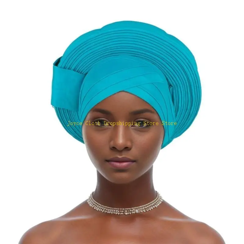 

Fashionable African Head Scarf Wrap for Casual Wear Travel and Parties 10CD