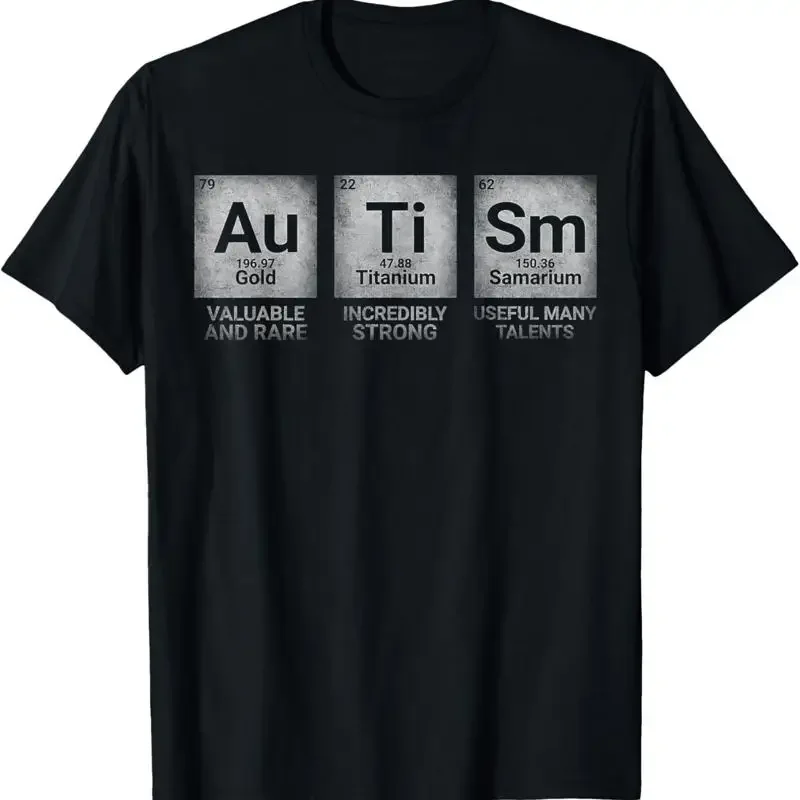 Autism Awareness Periodic Table Mens T Shirt