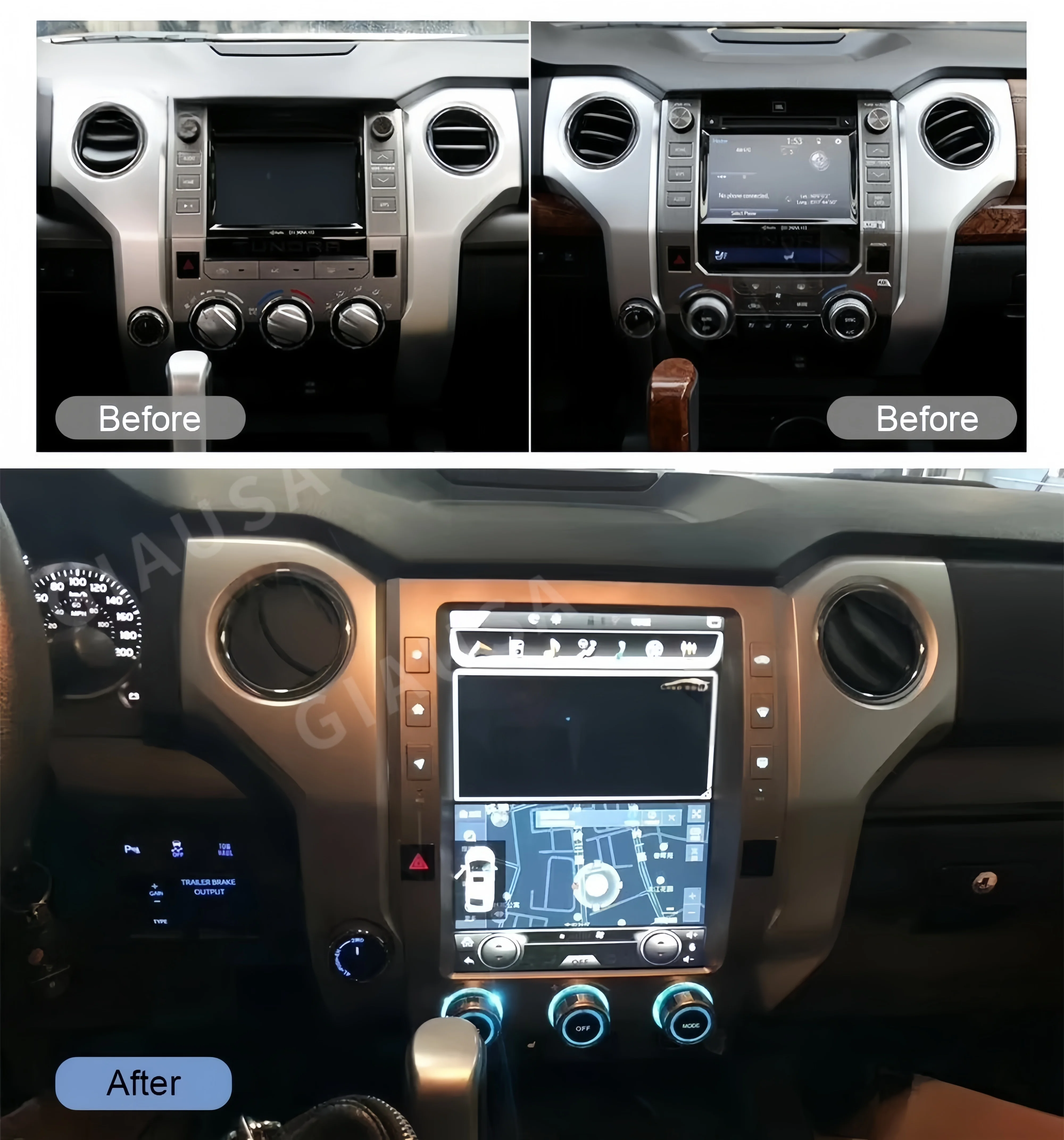 

12.1'' Car Radio Android For Toyota Tundra 2014-2020 GPS Navigation Multimedia Carplay Auto Stereo Touch Screen Headunit Player