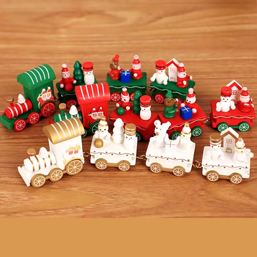 Christmas Train Merry Christmas Decorations For Home 2024 Cristmas Ornament Xmas Navidad Noel Gifts Happy New Year 2025 Gifts