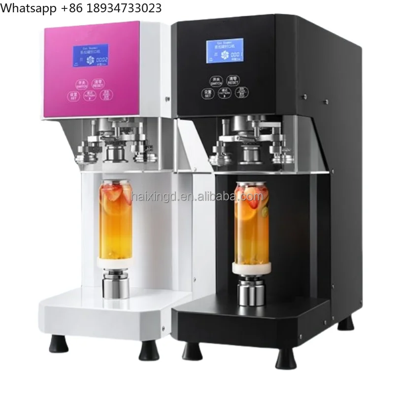 Hot Sale Automatic Lift Intelligent Can Sealing Machine Coffee Shop Milk Tea Shop Accept Customized Jar Capping Machine